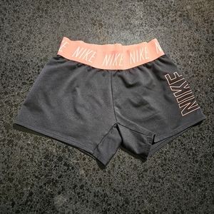 Nike Pink & Black Women's Small Dri-Fit Athletic Shorts